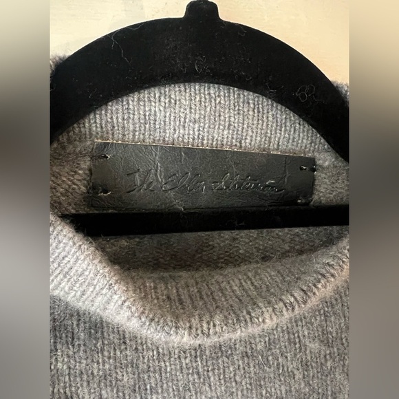 The Elder Statesman Colorblock Cashmere Sweater Poncho Cape - Picture 4 of 12